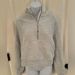 Lululemon gray half zip oversized Scuba hoodie sweatshirt  size XS